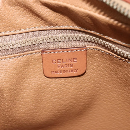 Celine Macadam Pochette Canvas and Leather, BROWN, PVC, Clutche & pouche
