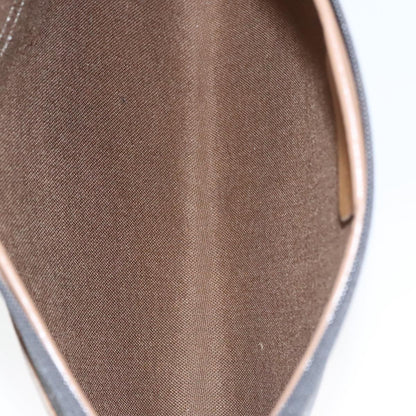 Christian Dior Vintage Honeycomb Zip Pouch Coated Canvas, BLACK, CANVAS, Clutche & pouche