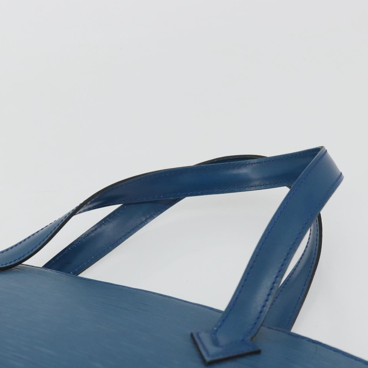 Louis Vuitton Saint Jacques Handbag Epi Leather, Blue, Leather, Handbag