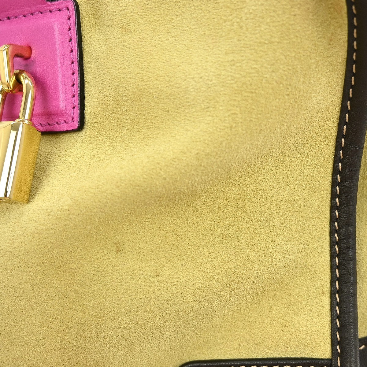 Loewe Amazona suede suede bag, BEIGE, LEATHER, Handbag