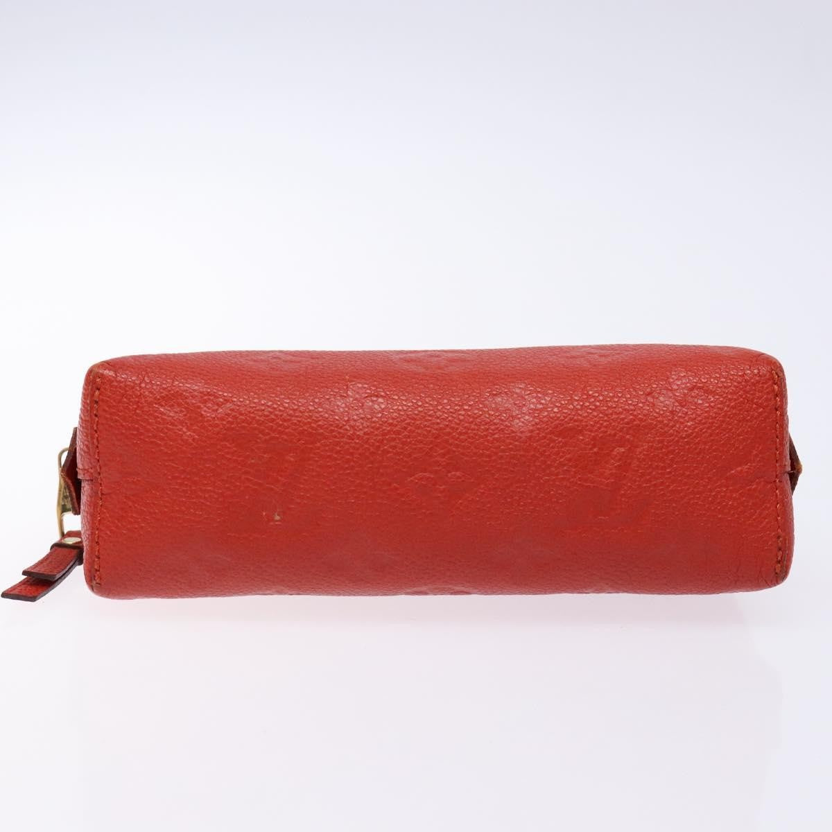 Louis Vuitton Cosmetic Pouch Monogram Empreinte Leather, RED, LEATHER, Toiletry Case