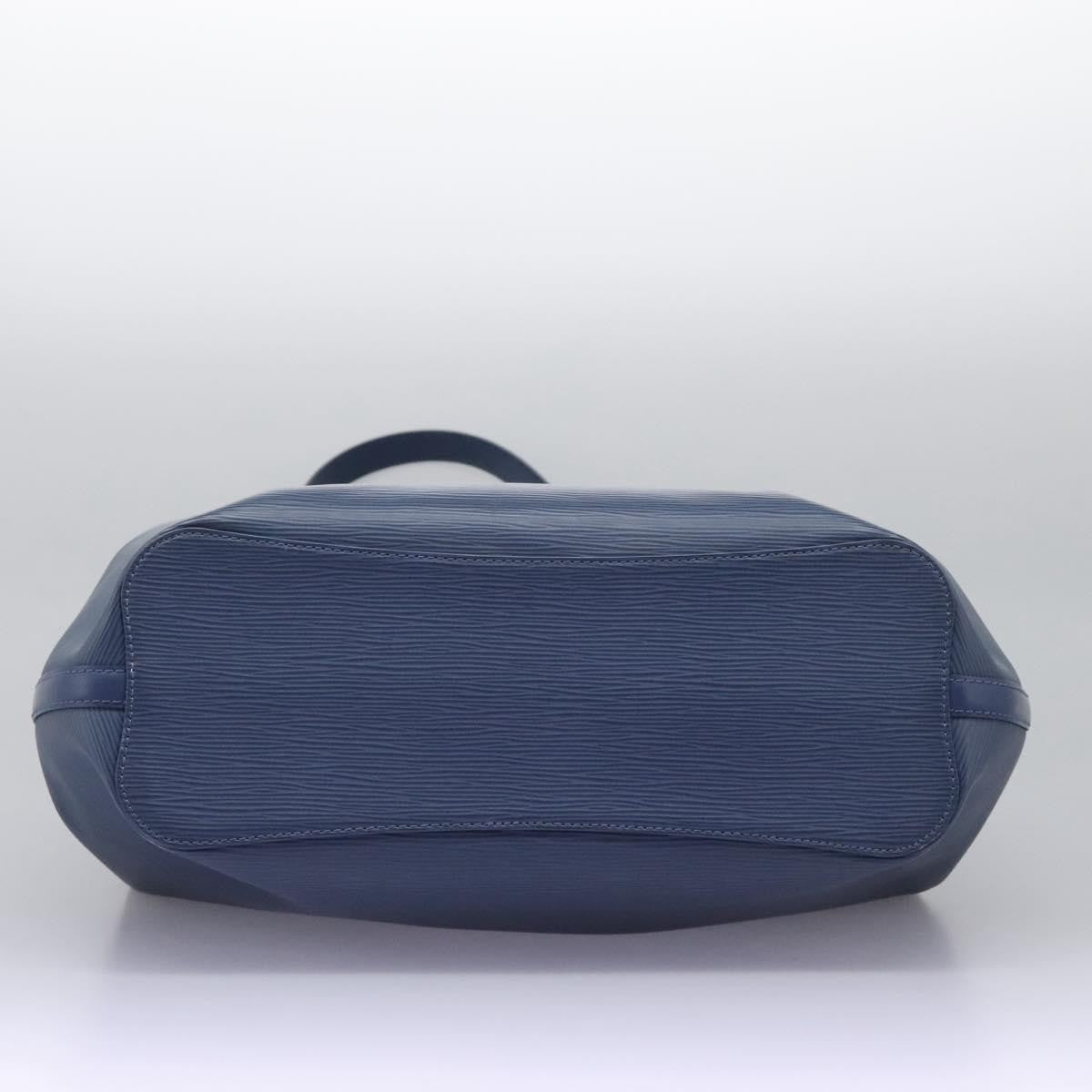 Louis Vuitton Mandara Handbag Epi Leather, BLUE, LEATHER, Shoulder bag