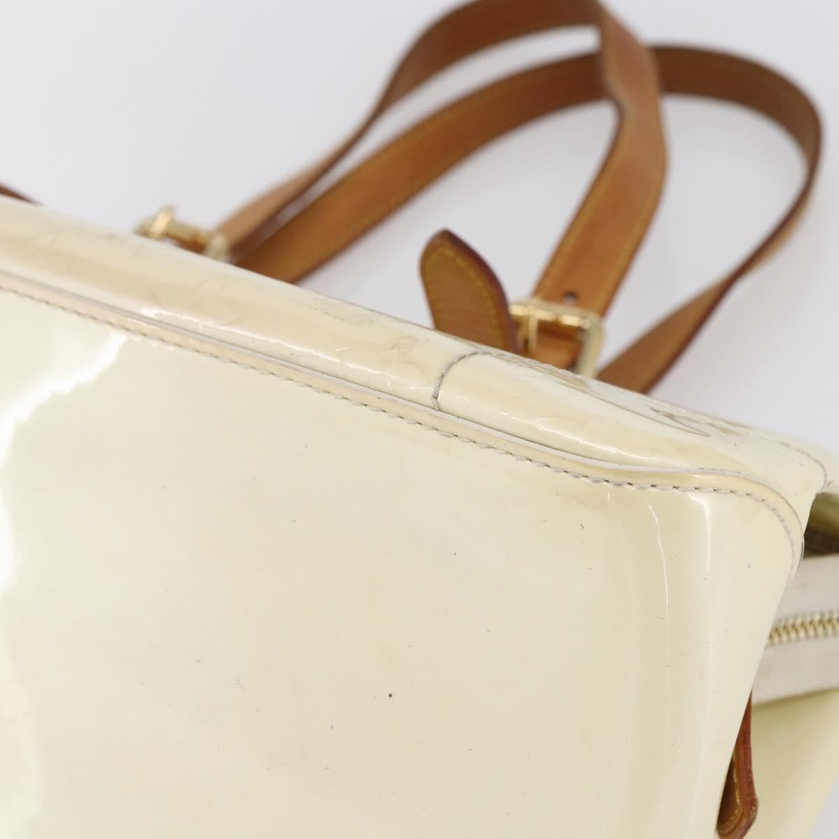 Louis Vuitton Rosewood Avenue Handbag Monogram Vernis, BEIGE, PATENT_LEATHER, Shoulder bag