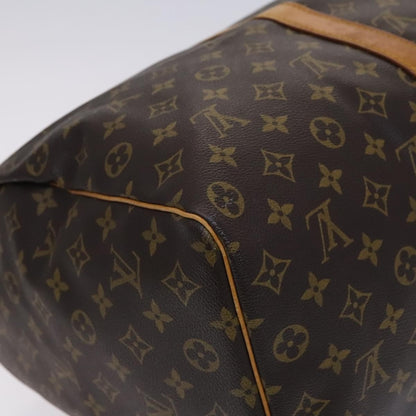 Louis Vuitton Keepall Bag Monogram Canvas, BROWN, CANVAS, Travel bag