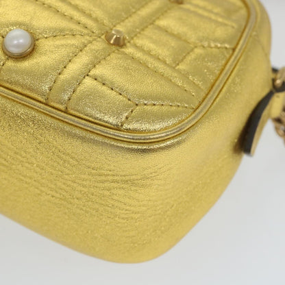 Gucci GG Marmont Shoulder Bag Leather, Gold, Leather, Shoulder Bag
