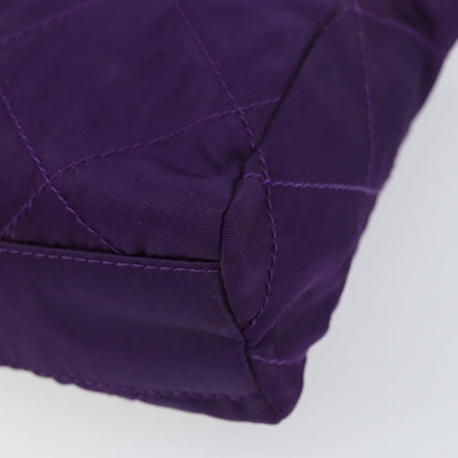 Prada Re-Edition 1995 Chain Tote Quilted Re-Nylon, Purple, Nylon, Shoulder Bag