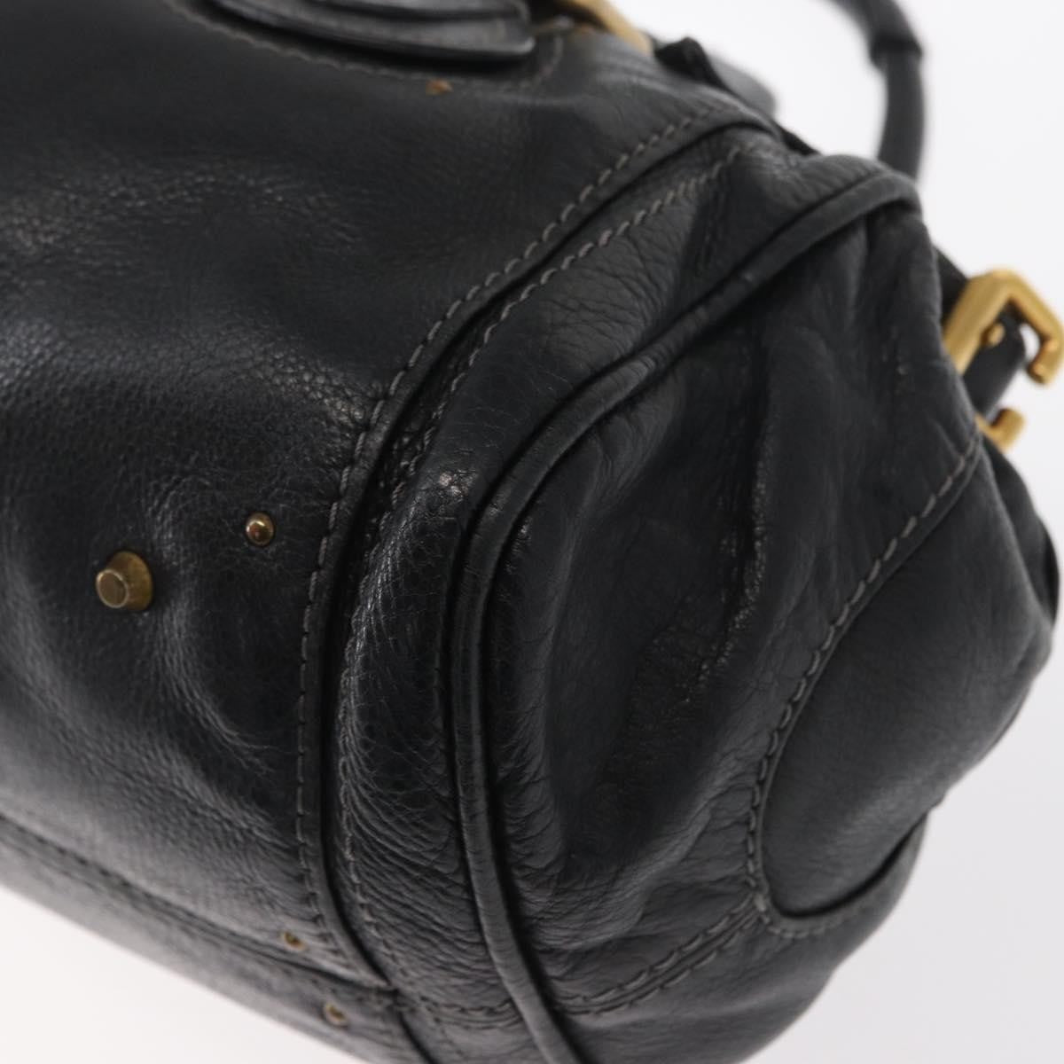 Chloe Pure Paddington Satchel Leather, BLACK, LEATHER, Handbag