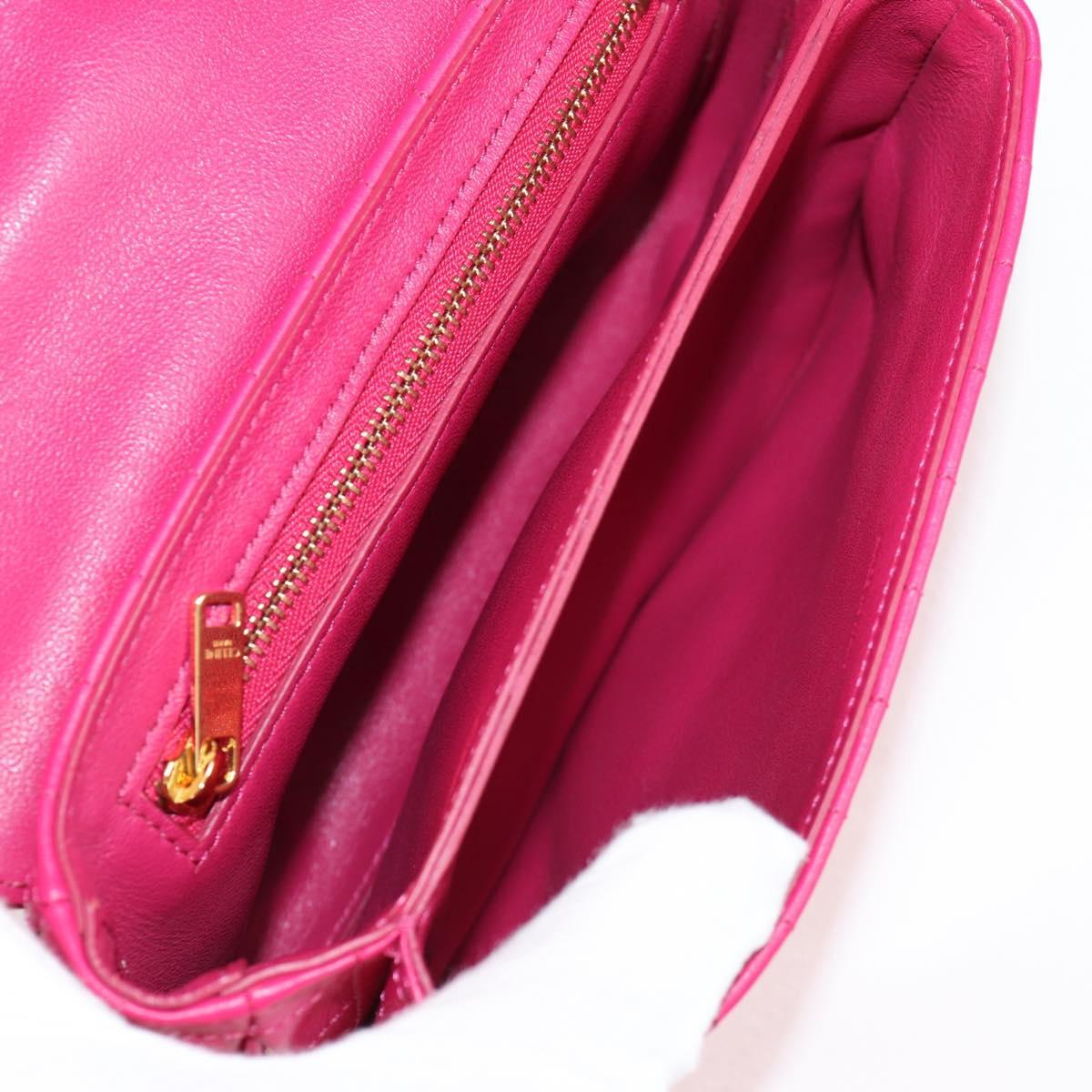 Celine C Bag Quilted Leather, PINK, LEATHER, Handbag