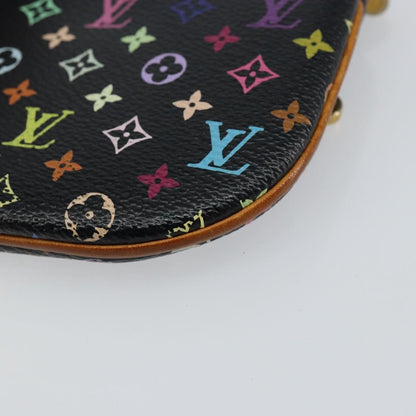 Louis Vuitton Pochette Accessoires Monogram Multicolor, BLACK, CANVAS, Clutche & pouche
