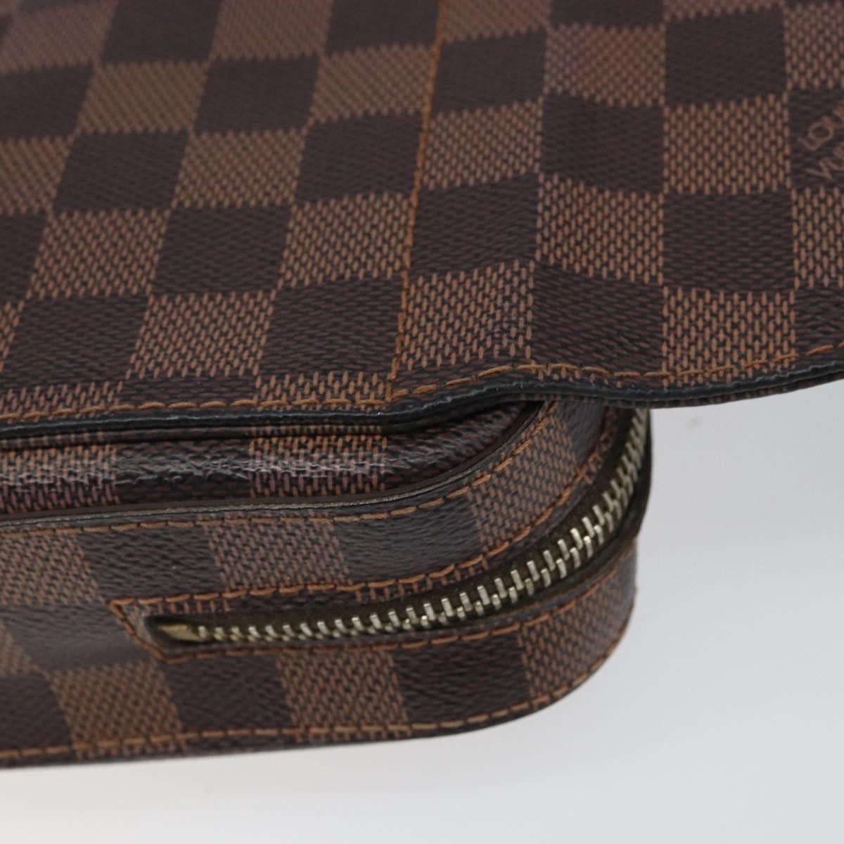 Louis Vuitton Geronimos Waist Bag Damier, BROWN, CANVAS, Clutche & pouche