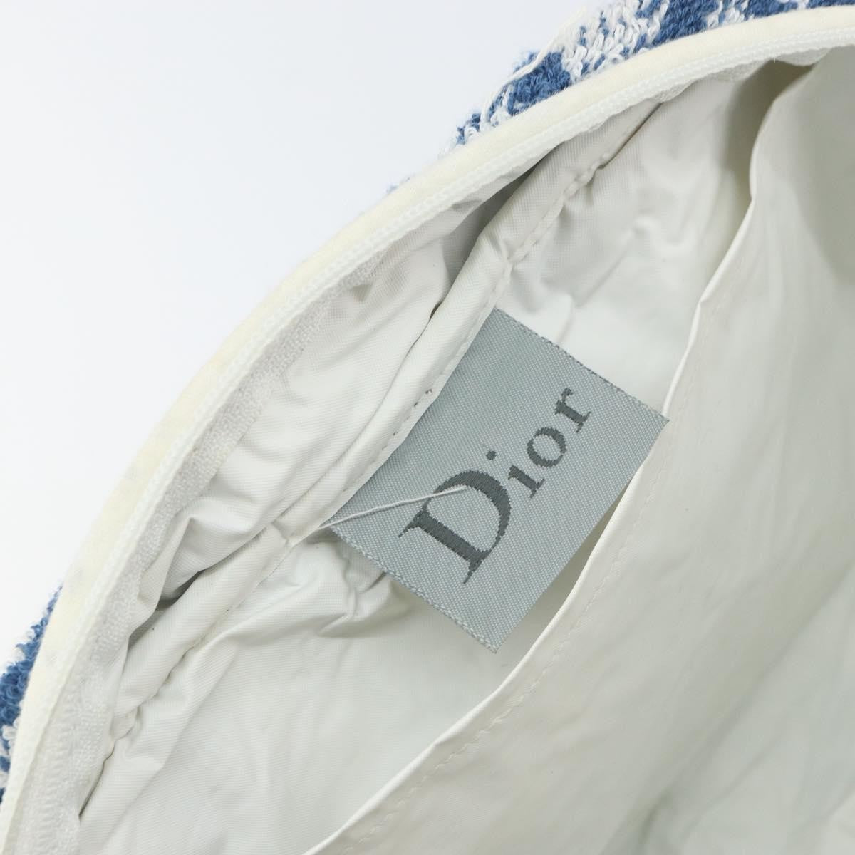 Christian Dior Vintage Trotter Handbag Canvas, BLUE, CANVAS, Handbag