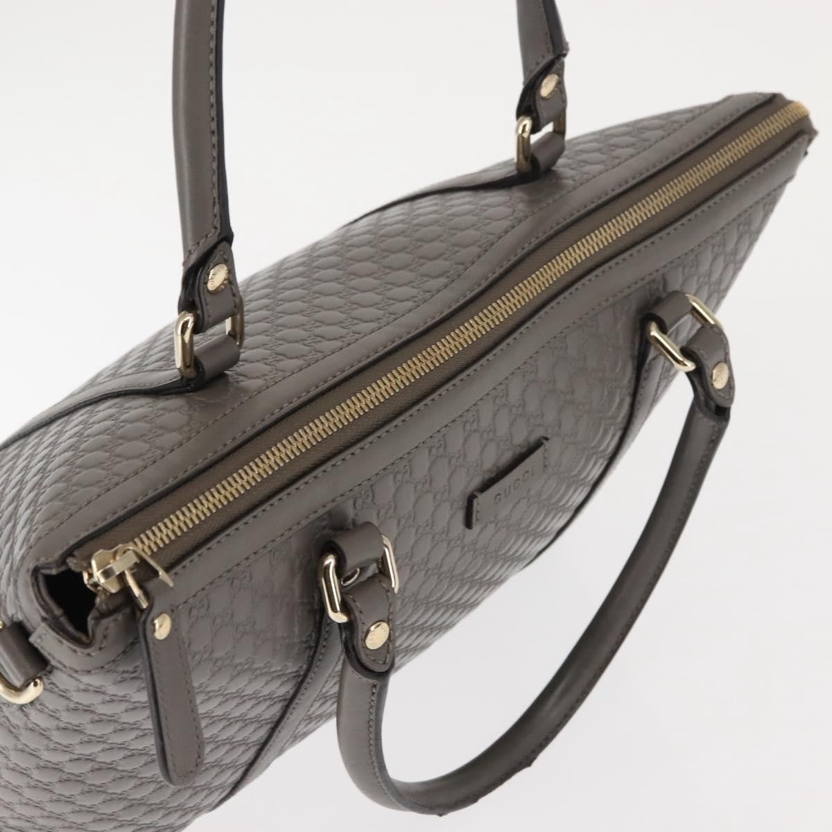 Gucci Britt Convertible Dome Satchel Microguccissima Leather, GRAY, LEATHER, Handbag
