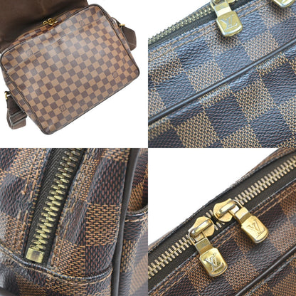 Louis Vuitton Shelton Messenger Bag Damier, BROWN, CANVAS, Shoulder bag