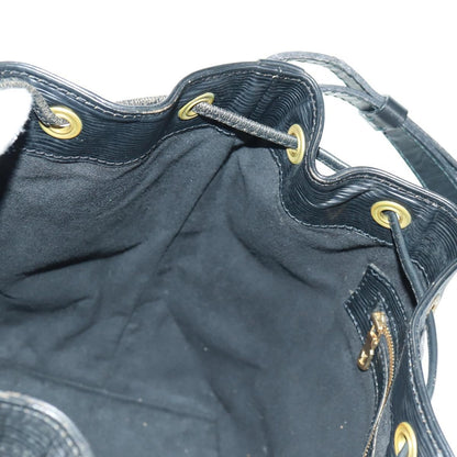 Louis Vuitton Petit Noe Handbag Epi Leather, BLACK, LEATHER, Shoulder bag
