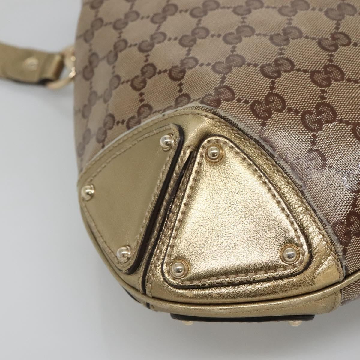 Gucci Indy Hobo GG Coated Canvas, BEIGE, CANVAS, Handbag