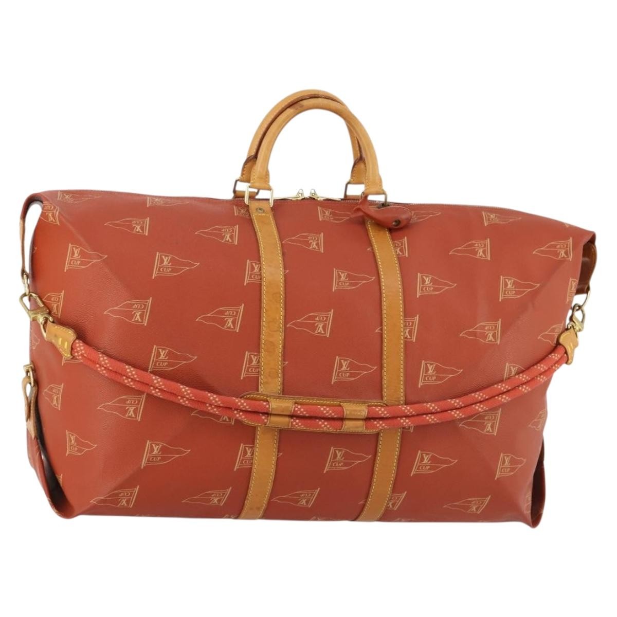 Louis Vuitton Cup Garment Cover Coated Canvas, Red, PVC, Travel Bag
