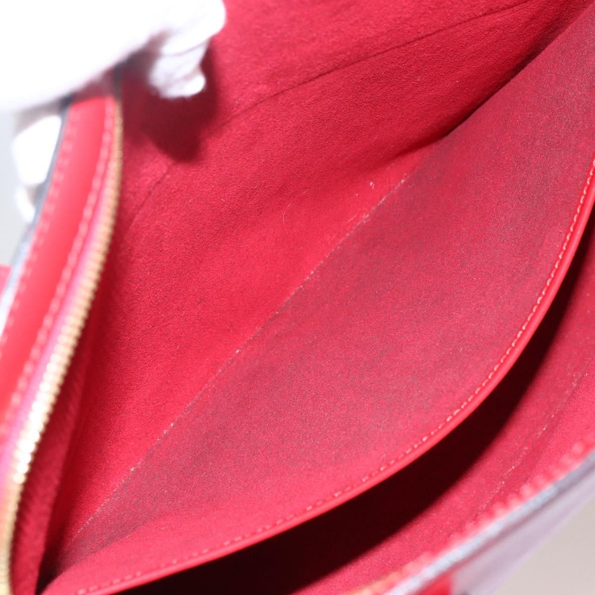 Louis Vuitton Lussac Handbag Epi Leather, RED, LEATHER, Shoulder bag