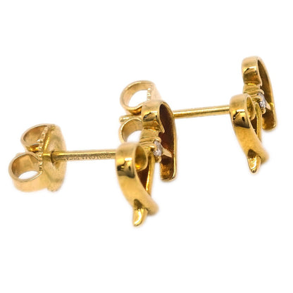 Tiffany & Co. Paloma Picasso Double Loving Heart Earrings 18K Yellow Gold with Diamonds, GOLD, YELLOW_GOLD, Earrings