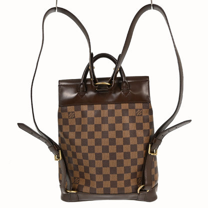 Louis Vuitton Soho Backpack Damier, BROWN, CANVAS, Backpack
