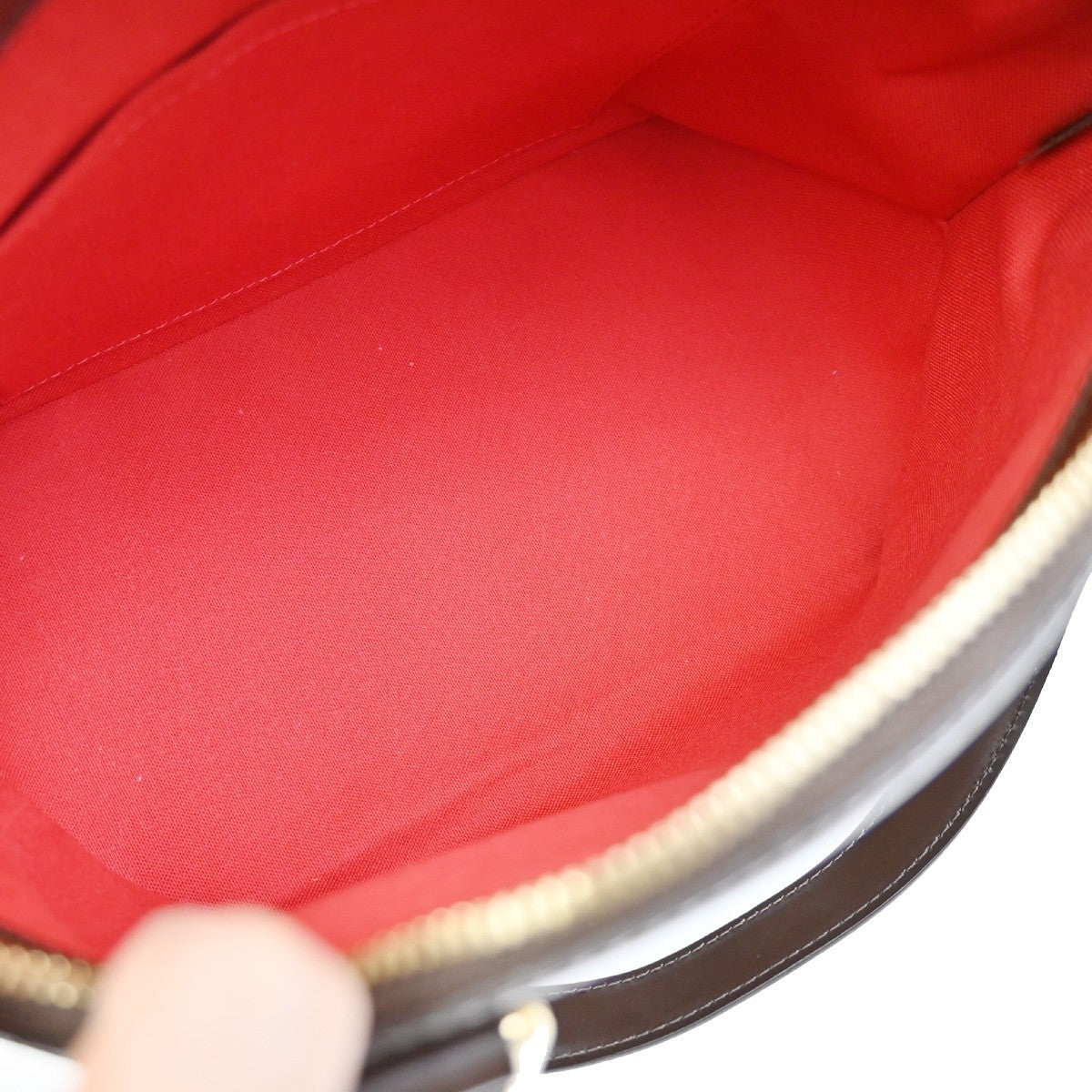 Louis Vuitton Verona Handbag Damier, BROWN, CANVAS, Shoulder bag