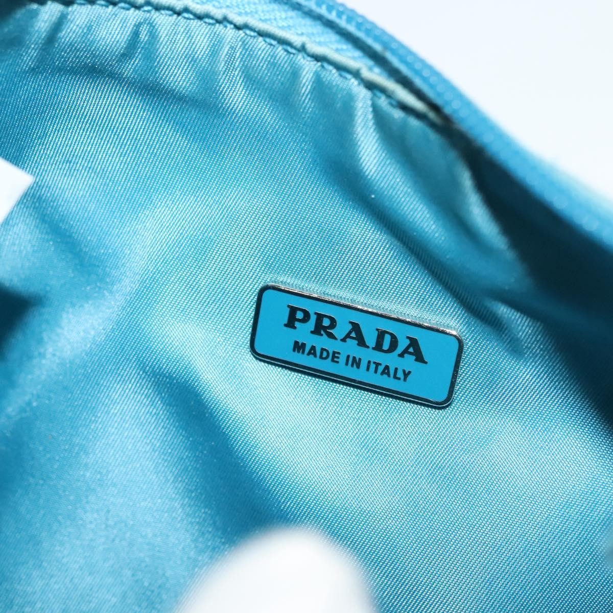 Prada Hobo Tessuto, BLUE, NYLON, Handbag