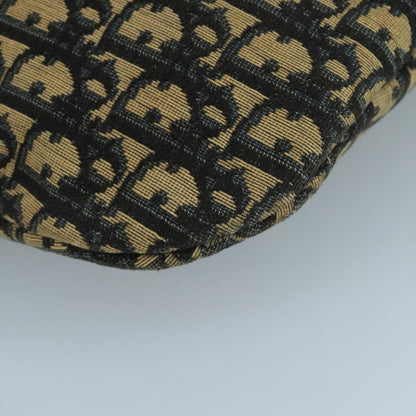 Christian Dior Vintage Trotter Shoulder Bag Canvas, NAVY, CANVAS, Shoulder bag