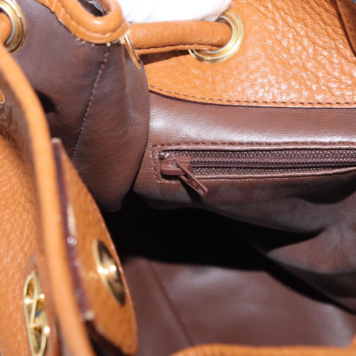 Valentino Garavani Vintage shoulder bag Leather, BROWN, LEATHER, Shoulder bag