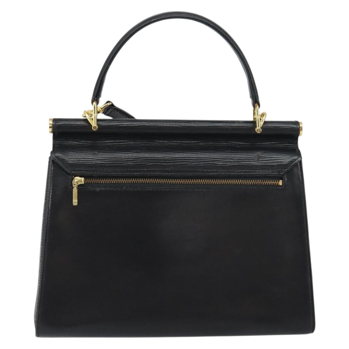 Valentino Garavani Vintage Handbag Leather, BLACK, LEATHER, Handbag
