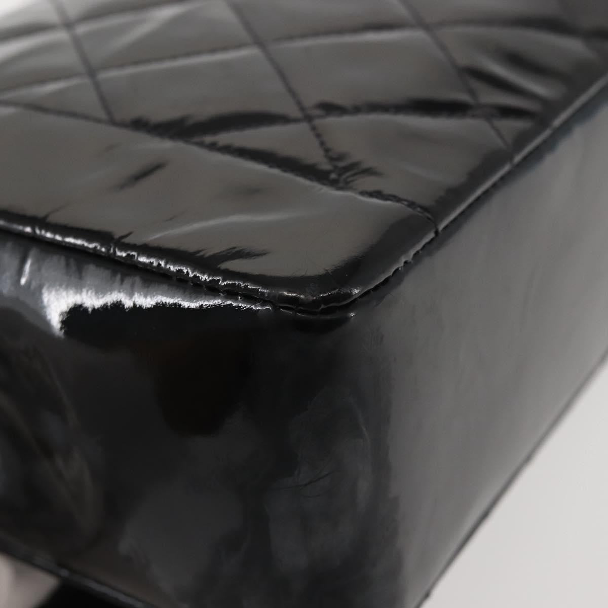 Chanel Vintage Diana Flap Bag Quilted Patent, BLACK, PATENT_LEATHER, Shoulder bag