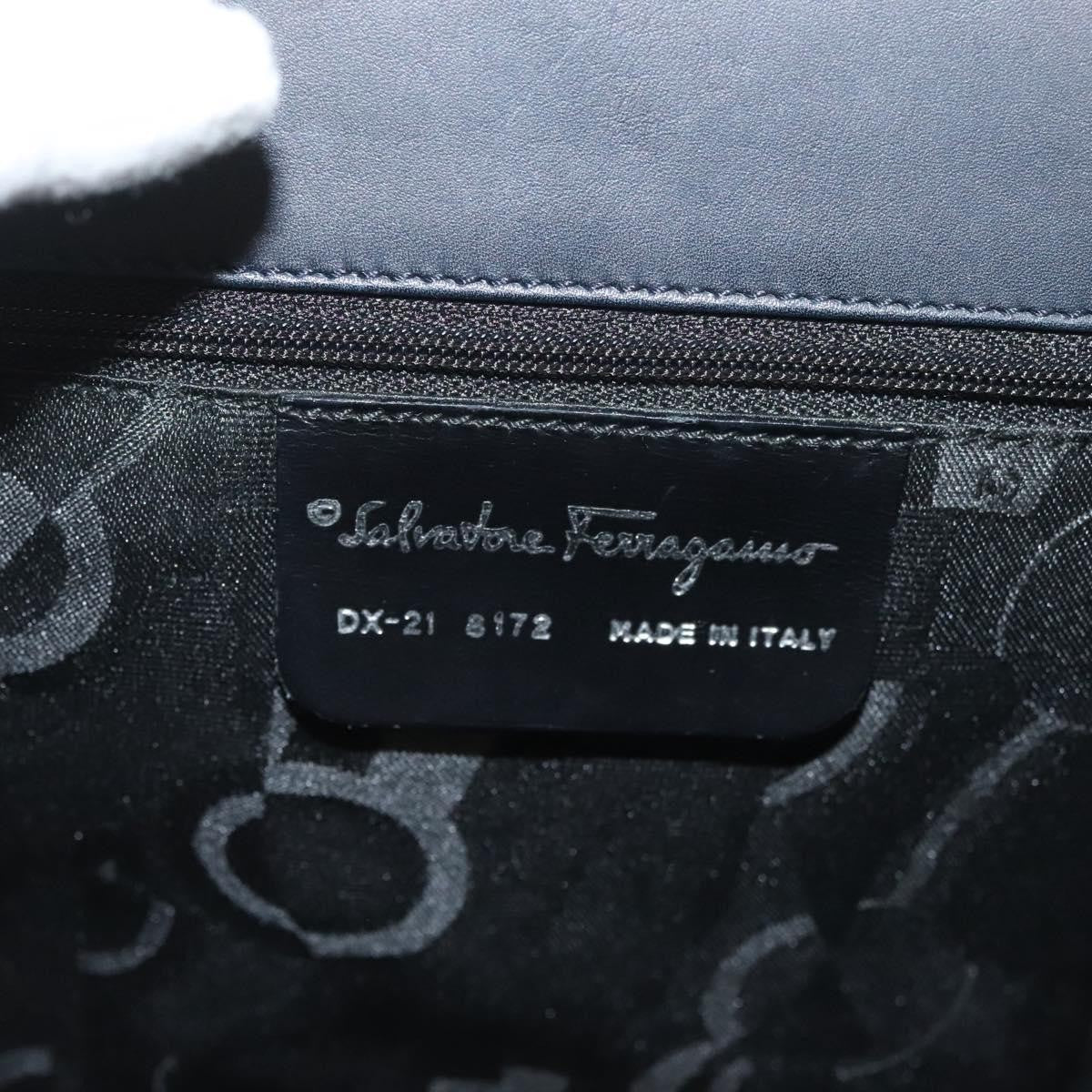 Salvatore Ferragamo Soft W Tote Leather, BLACK, LEATHER, Tote bag