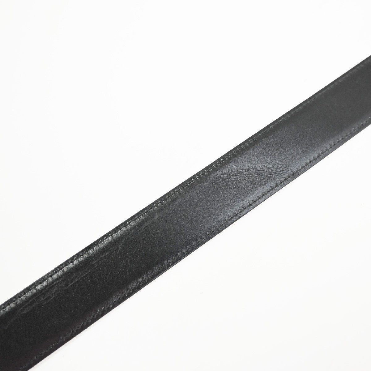 Cartier Santos Plaque Reversible Belt Leather, Black, Leather, Belt