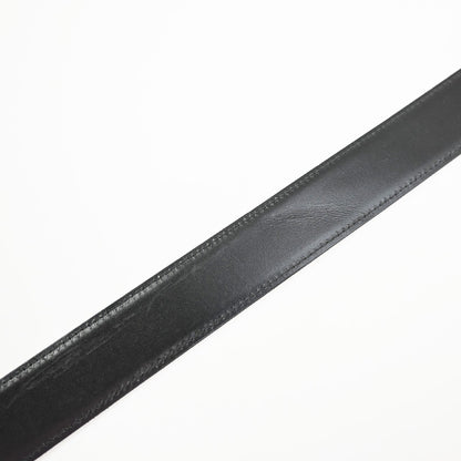 Cartier Santos Plaque Reversible Belt Leather, Black, Leather, Belt