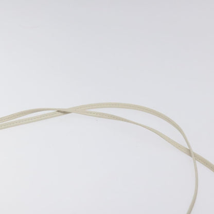 Celine Triangle Bag Leather, WHITE, LEATHER, Shoulder bag