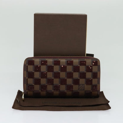 Louis Vuitton Zippy Wallet NM Damier Piet, RED, CANVAS, Wallets