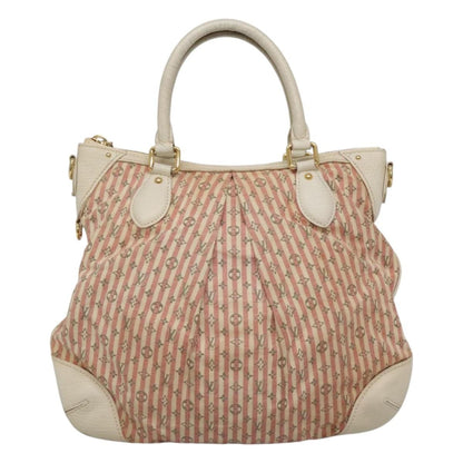 Louis Vuitton Marina Handbag Mini Lin Croisette, PINK, CANVAS, Handbag