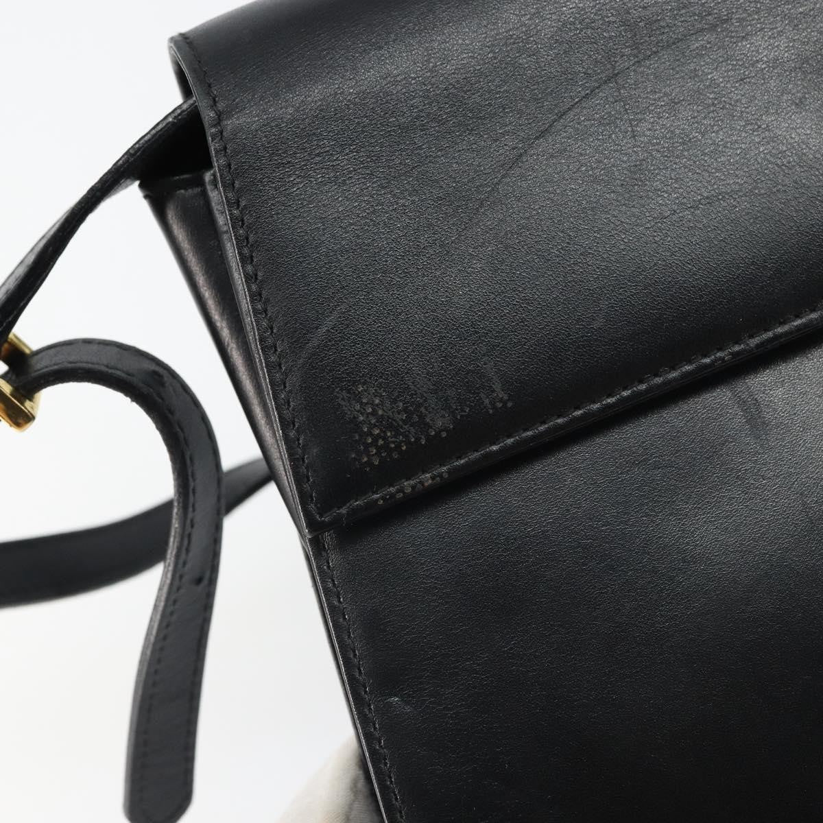 Salvatore Ferragamo Vintage Shoulder Bag Leather, BLACK, LEATHER, Shoulder bag