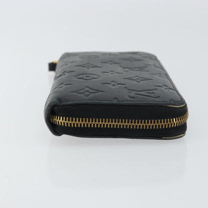 Louis Vuitton Zippy Wallet NM Leather Empreinte, BLACK, LEATHER, Wallets