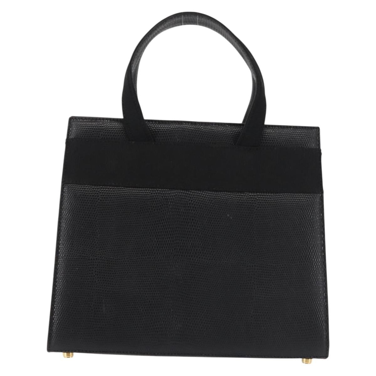 Salvatore Ferragamo Convertible Vara Bow Tote Leather, BLACK, LEATHER, Tote bag