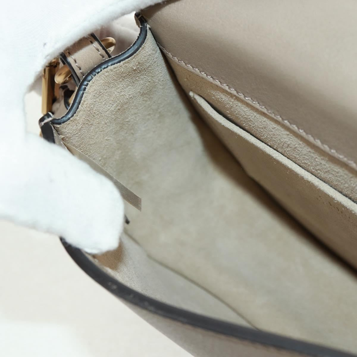 Chloe Nile Crossbody Bag Leather, BEIGE, LEATHER, Shoulder bag