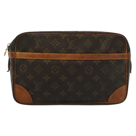 Louis Vuitton Compiegne Canvas, BROWN, CANVAS, Clutche & pouche