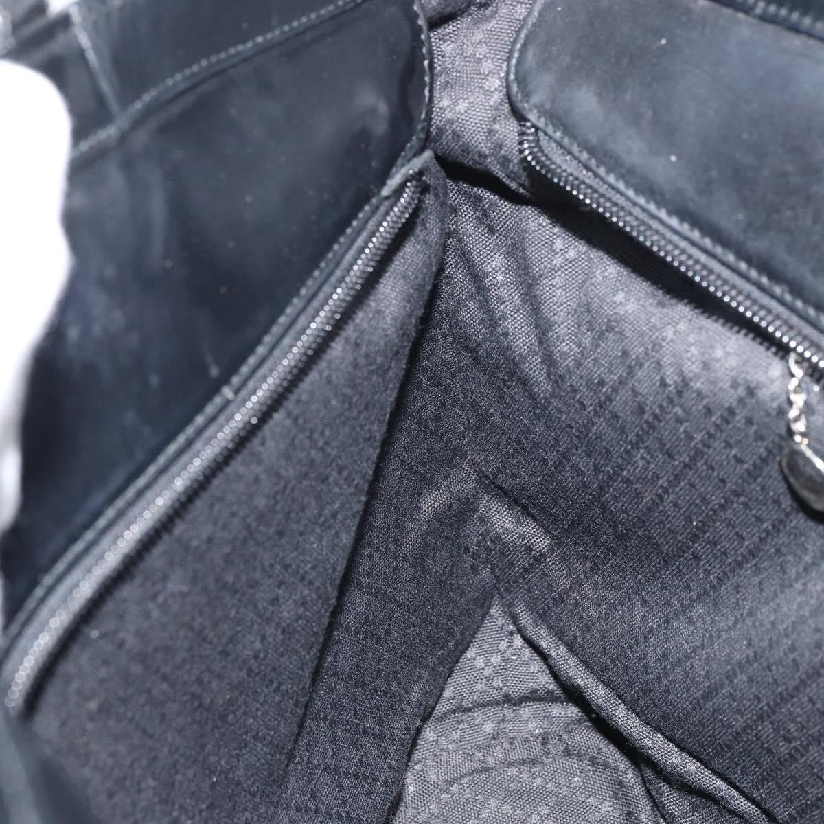 Gucci Vintage Bamboo Handle Bag Nylon, Black, Nylon, Tote Bag