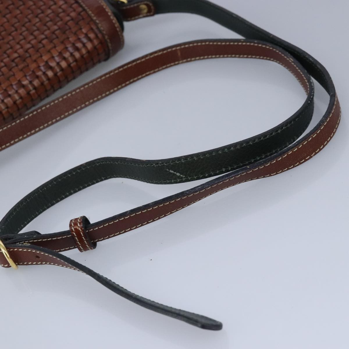 Bally Vintage Shoulder Bag Leather, Green, Leather, Shoulder Bag