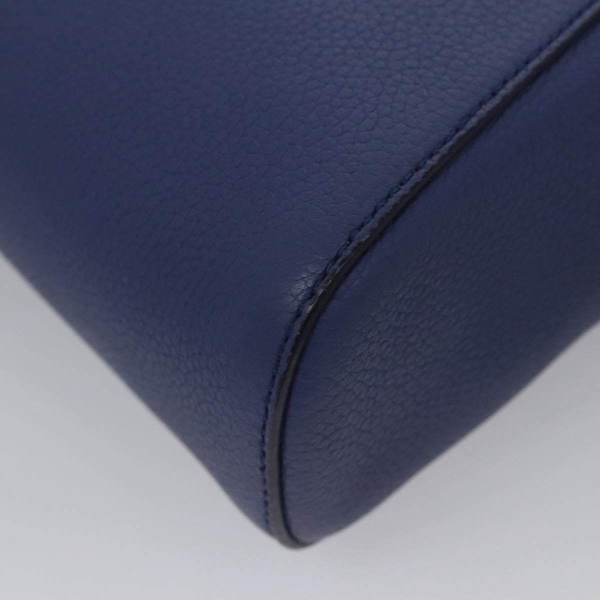 Salvatore Ferragamo Abbey Shoulder Bag Leather, BLUE, LEATHER, Shoulder bag