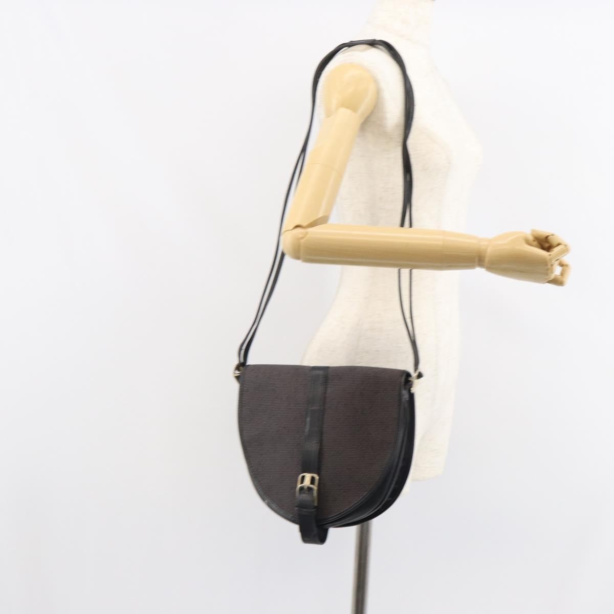 Saint Laurent Vintage Shoulder Bag Canvas, GRAY, CANVAS, Shoulder bag