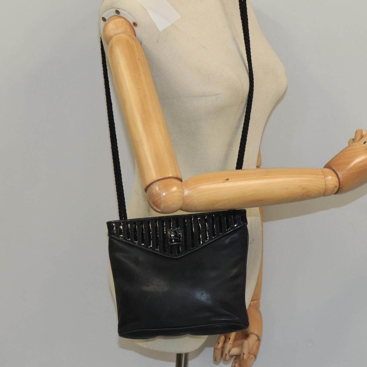 Fendi Vintage shoulderbag Leather, Black, Leather, Shoulder Bag