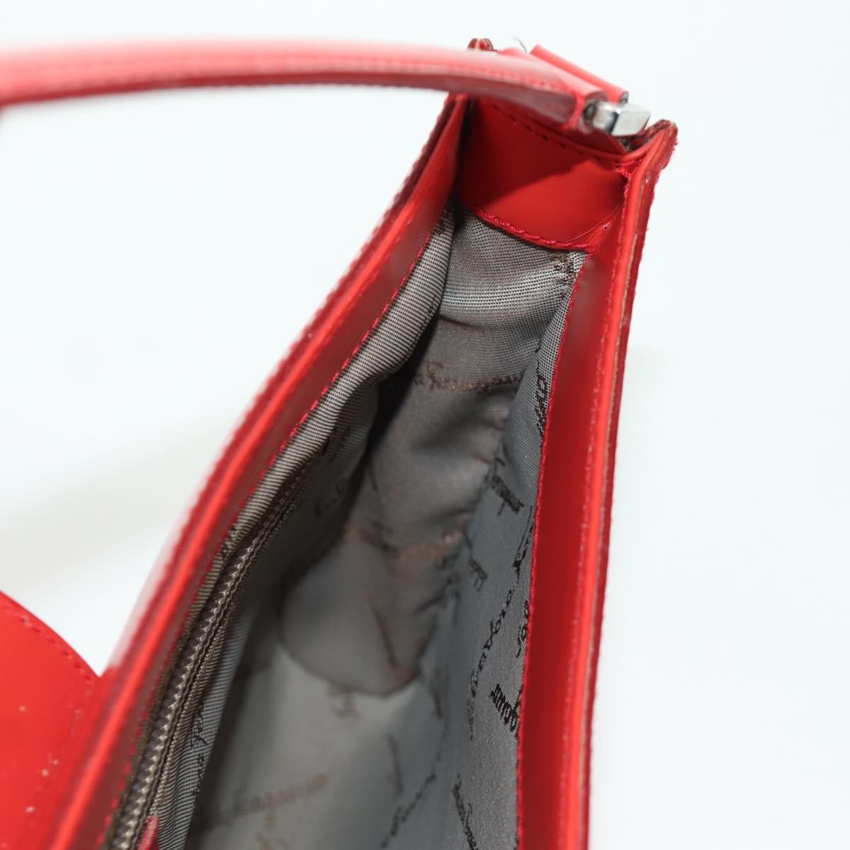 Salvatore Ferragamo Vintage Shoulder Bag Leather, Red, Leather, Shoulder Bag