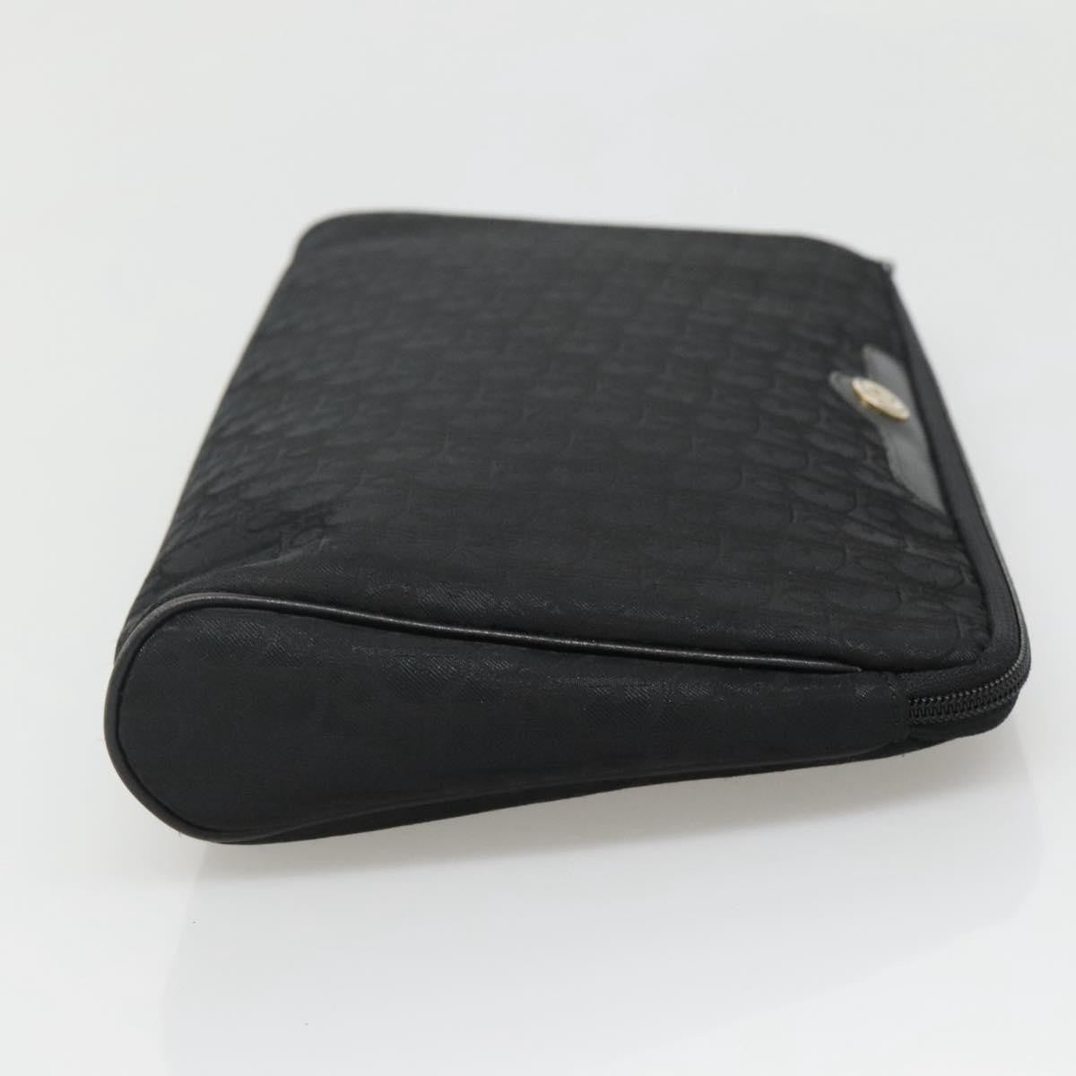 Christian Dior Trotter pouch Diorissimo Canvas, BLACK, CANVAS, Clutche & pouche