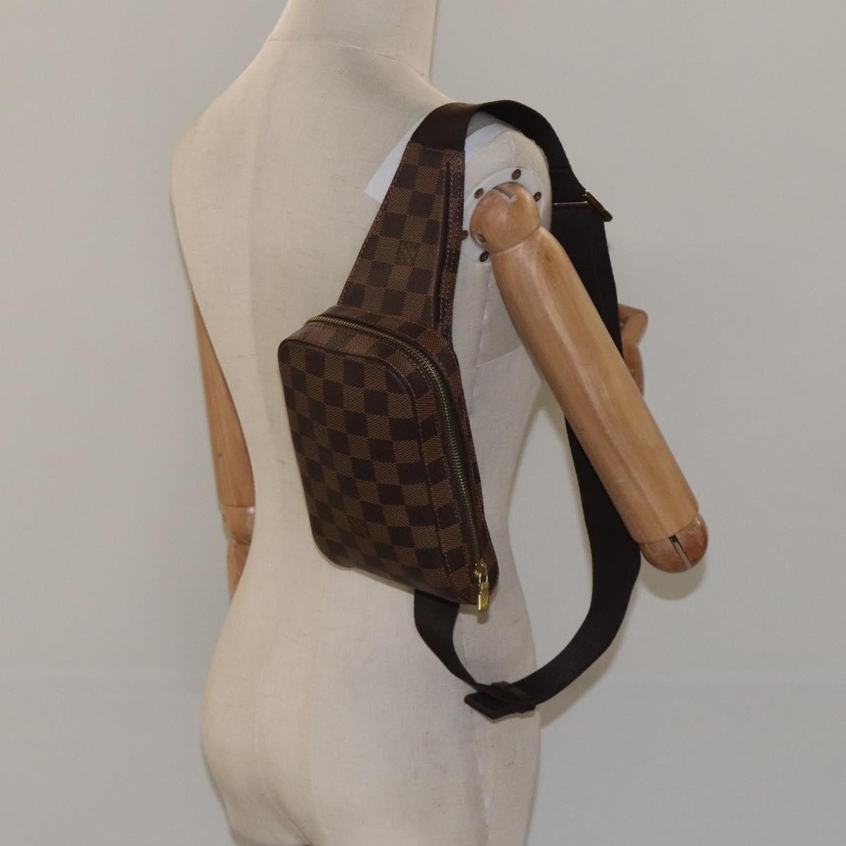 Louis Vuitton Geronimos Waist Bag Damier, BROWN, CANVAS, Shoulder bag