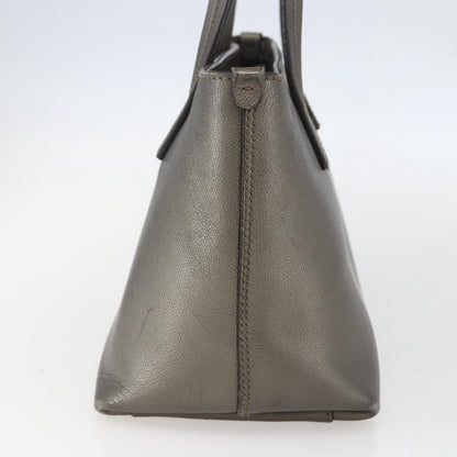 Salvatore Ferragamo Amabel Tote Leather, SILVER, LEATHER, Tote bag
