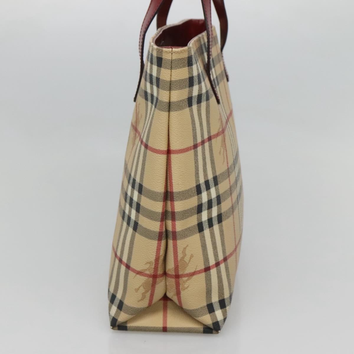Burberry Nova Check Tote Canvas and Leather, BEIGE, CANVAS, Tote bag